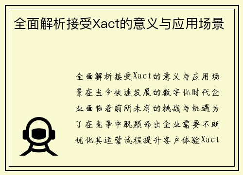 全面解析接受Xact的意义与应用场景